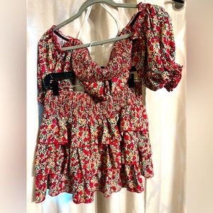 SHEIN two piece set. Skirt and small crop top